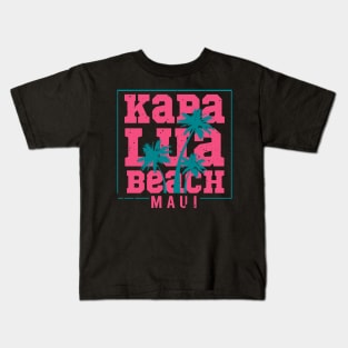 Kapalua Beach - Coastal Beauty Art Kids T-Shirt